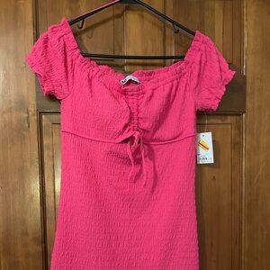 Hot Pink Bodycon Mini Dress